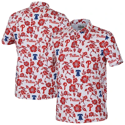 Men's Reyn Spooner  White Philadelphia Phillies Pua Performance Polo