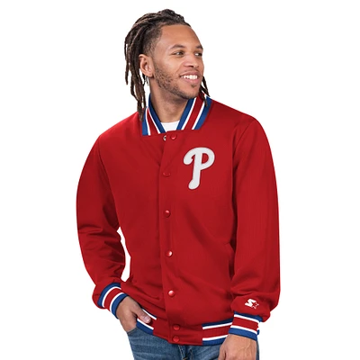 Men's Starter  Red Philadelphia Phillies Full-Snap Jacket
