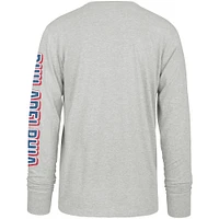 Men's '47 Gray Philadelphia Phillies Fair Ball Franklin Long Sleeve T-Shirt