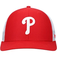 Men's '47 Red/White Philadelphia Phillies Primary Logo Trucker Snapback Hat