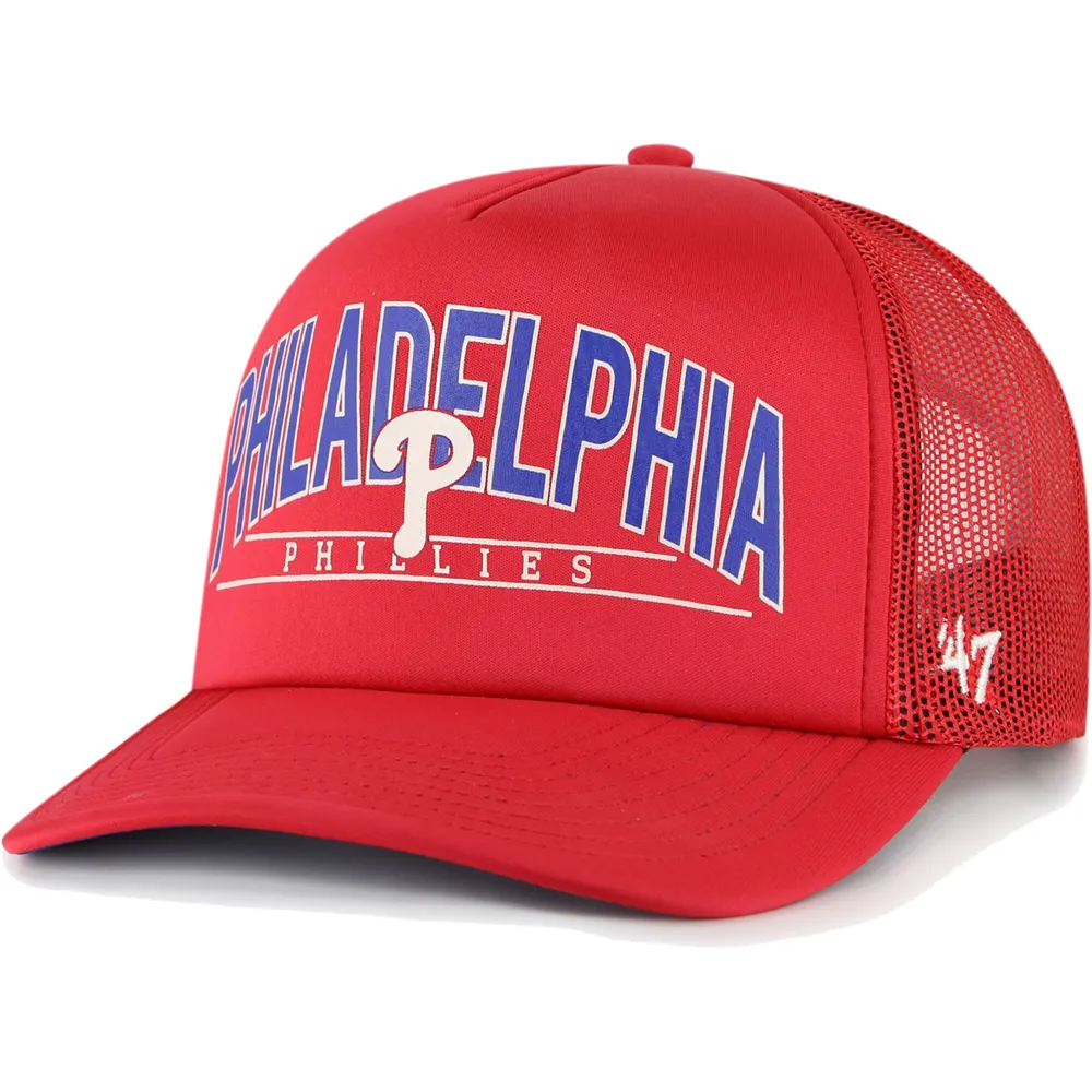 Lids Philadelphia Phillies '47 Backhaul Foam Trucker Snapback Hat