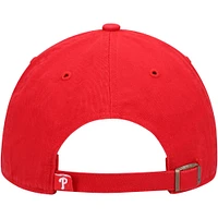 Men's '47 Red Philadelphia Phillies Clean Up Adjustable Hat