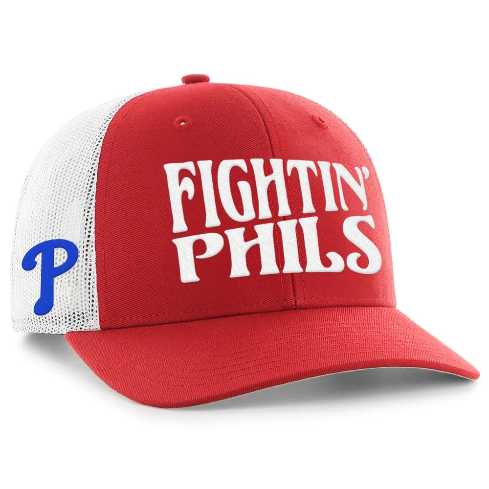 Lids Philadelphia Phillies '47 Fighting Phils Trucker Snapback Hat - Red