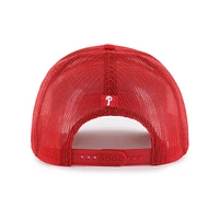 Men's '47 Red Philadelphia Phillies Garner Trucker Adjustable Hat