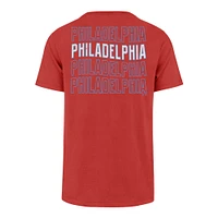 Men's '47 Red Philadelphia Phillies Hang Back Franklin T-Shirt