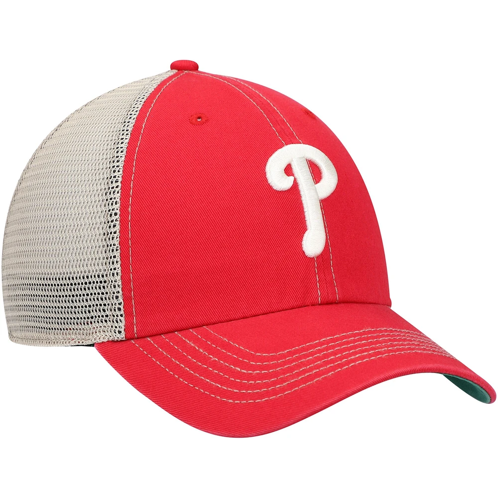 Casquette '47 Red Philadelphia Phillies Trawler Clean Up Trucker Snapback pour homme