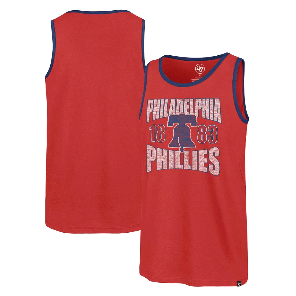 Men's '47 Red Philadelphia Phillies Upload Franklin Tank Top