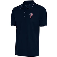 Men's Antigua  Navy/White Philadelphia Phillies Patriotic Affluent Polo