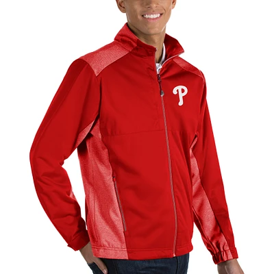 Veste zippée intégrale Revolve pour homme Antigua Red Philadelphia Phillies