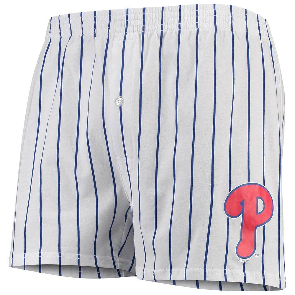 Caleçon boxeur Vigor des Phillies de Philadelphie Concepts Sport pour homme, blanc