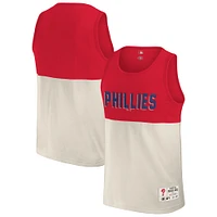 Collection Darius Rucker pour hommes par Fanatics Débardeur color block rouge des Phillies de Philadelphie