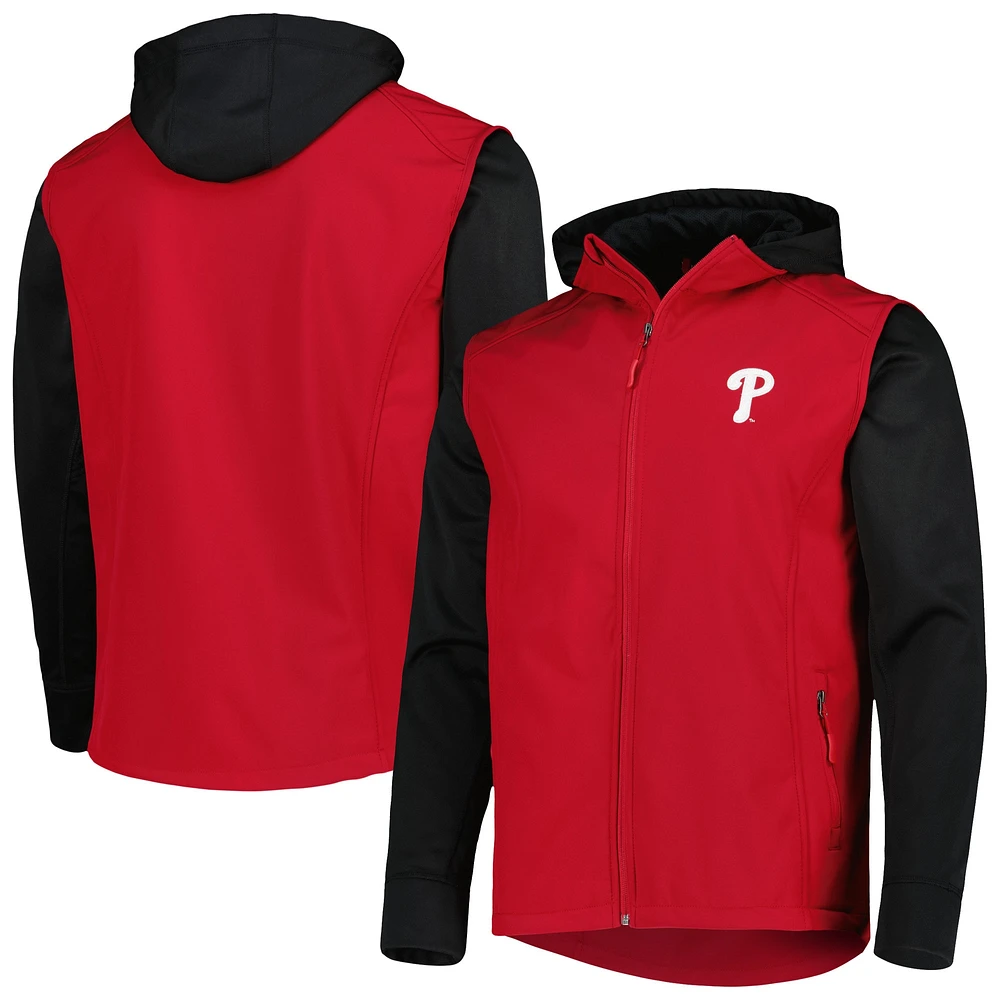 Men's Dunbrooke Red/Black Philadelphia Phillies Alpha Full-Zip Jacket