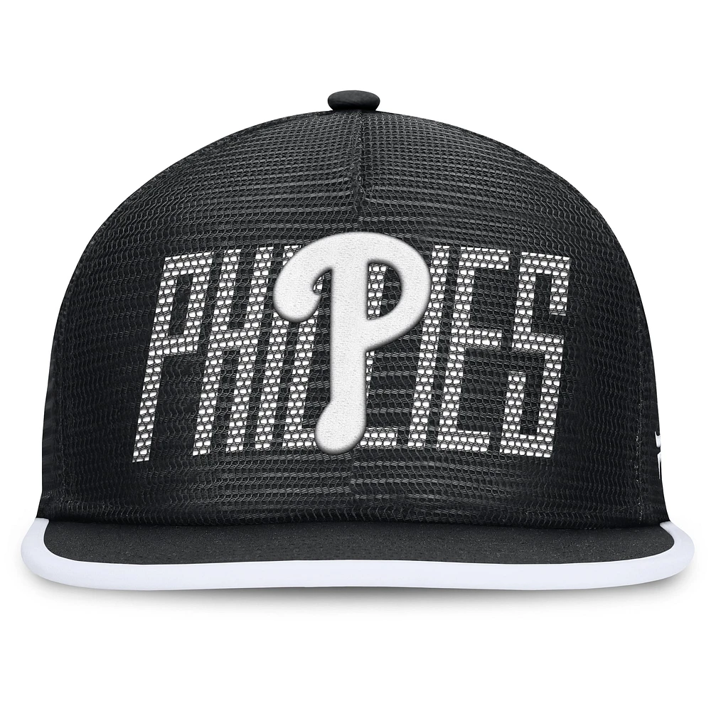 Men's Fanatics  Black Philadelphia Phillies Let's Glow Line Drive Snapback Hat