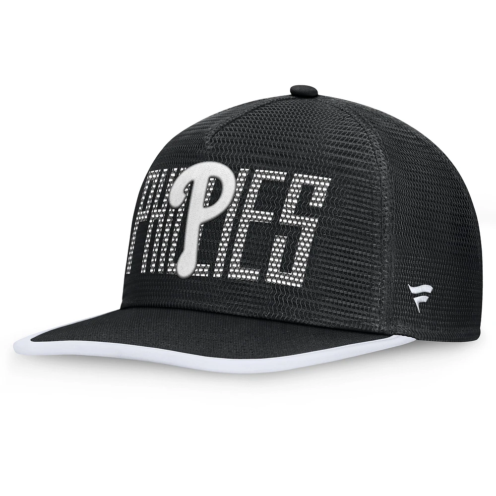 Men's Fanatics Black Philadelphia Phillies Let's Glow Line Drive Snapback Hat