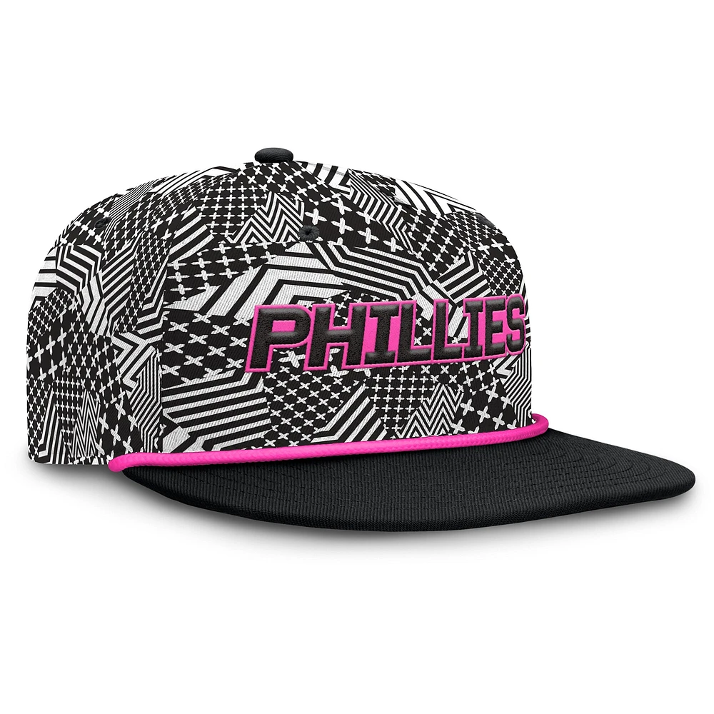 Men's Fanatics Black Philadelphia Phillies Let's Glow Moon Shot Snapback Hat