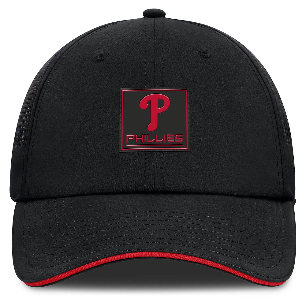 Men's Fanatics Black Philadelphia Phillies Level Up Driver Adjustable Hat