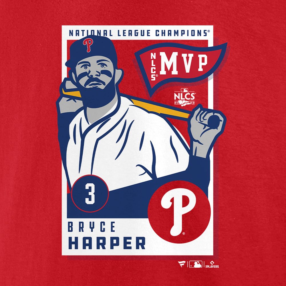 Fanatics Branded Men's Fanatics Branded Bryce Harper Red Philadelphia  Phillies - 2022 National League Championship MVP T-Shirt