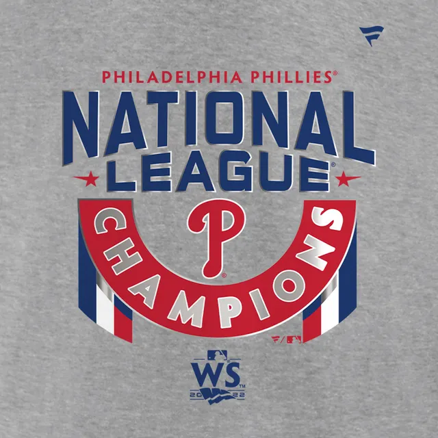 Philadelphia Phillies Fanatics Branded 2022 National League Champions  Locker Room Pullover Hoodie - Heather Gray