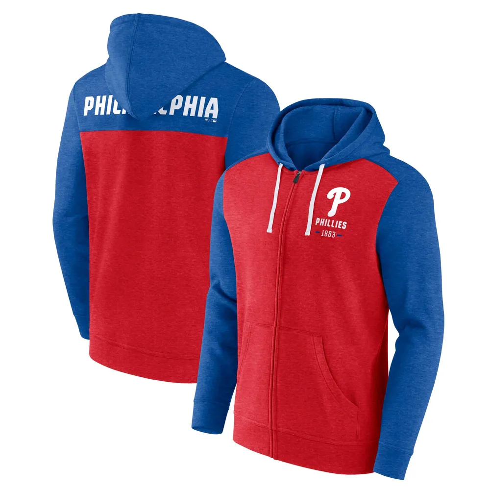 Youth Philadelphia Phillies Red Poster Board Full-Zip Hoodie