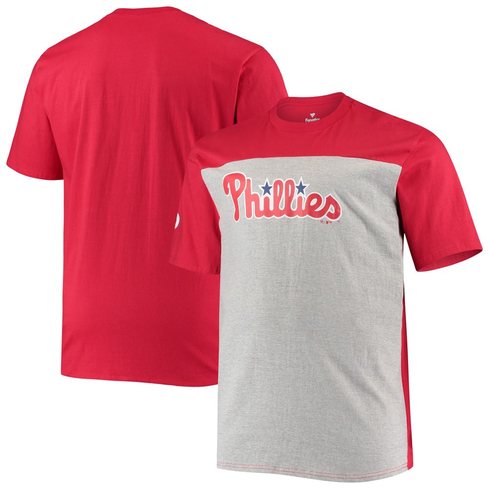 Women's Fanatics Branded Heathered Red/White Philadelphia Phillies