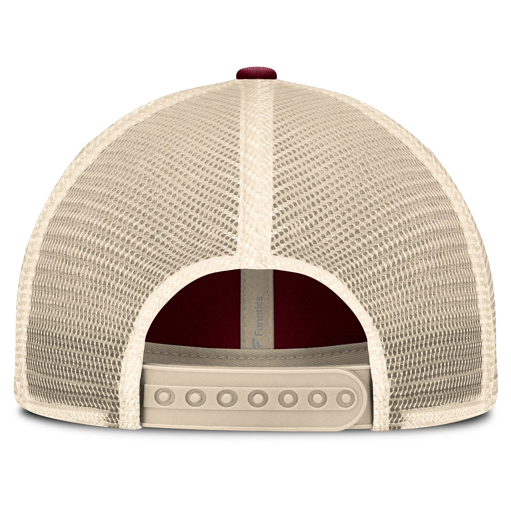 Casquette ajustable en maille Eastbound de la collection Cooperstown des Philadelphia Phillies pour homme Fanatics Bordeaux/Naturel