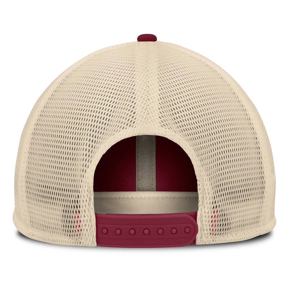 Men's Fanatics Burgundy/Natural Philadelphia Phillies Cooperstown Collection Powers Snapback Hat