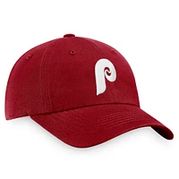 Casquette réglable Fanatics bordeaux Philadelphia Phillies Cooperstown Collection Core pour hommes