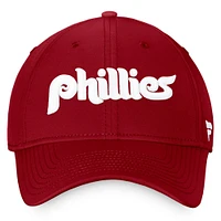 Men's Fanatics Burgundy Philadelphia Phillies Cooperstown Core Flex Hat