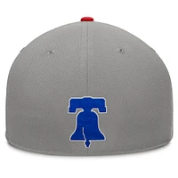 Men's Fanatics Gray/Red Philadelphia Phillies Clubhouse Dugout Fitted Hat