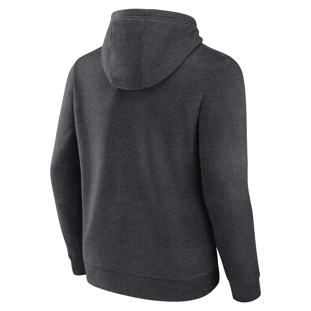 Men's Fanatics Heather Charcoal Philadelphia Phillies Heart & Soul Pullover Hoodie