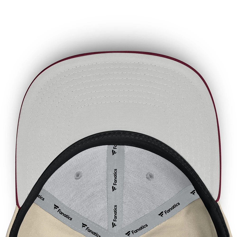 Men's Fanatics Natural/Burgundy Philadelphia Phillies Cooperstown Collection Bounder Snapback Hat