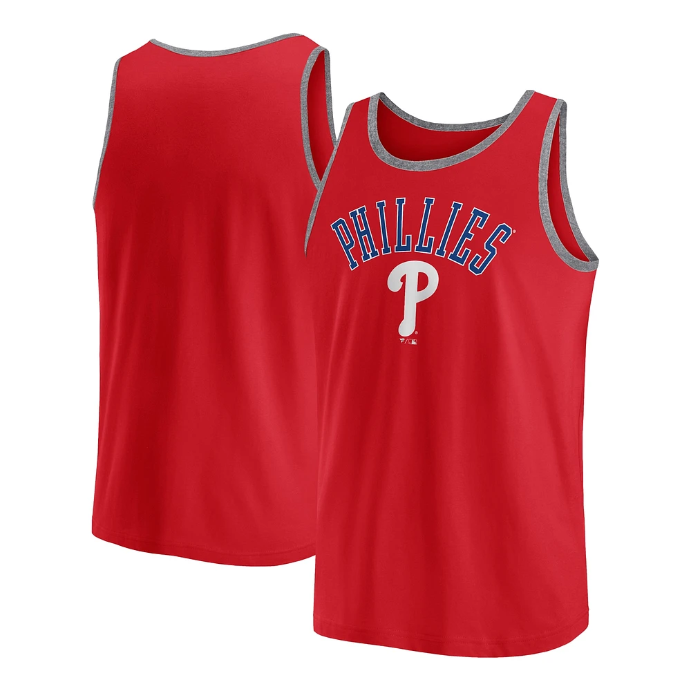 Débardeur rouge Fanatics Philadelphia Phillies Bet pour hommes