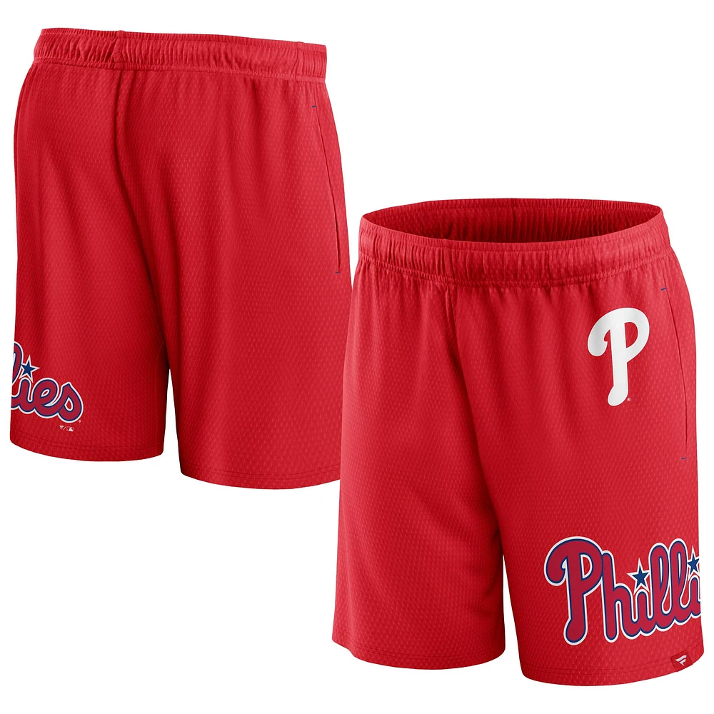 Fanatics Red Philadelphia Phillies Clincher pour hommes - Short