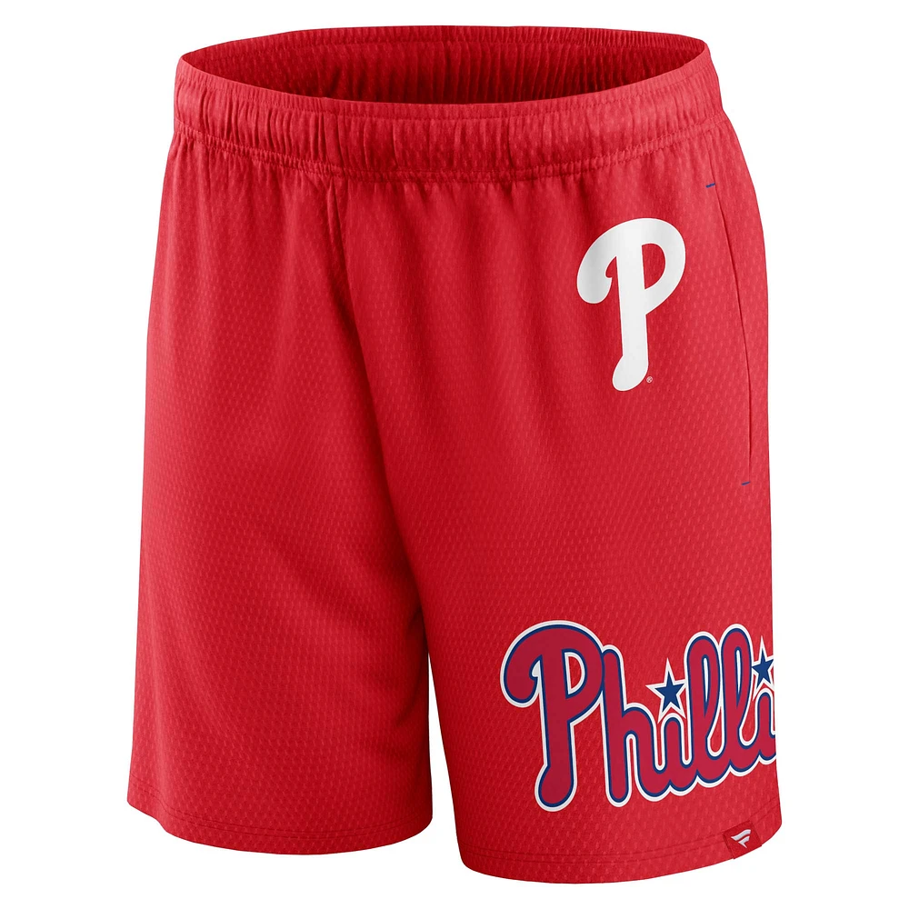 Fanatics Red Philadelphia Phillies Clincher pour hommes - Short