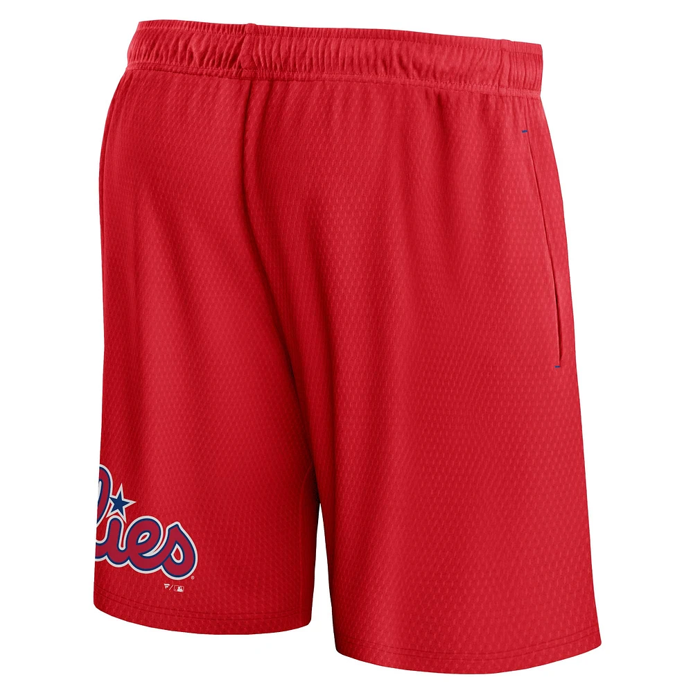 Fanatics Red Philadelphia Phillies Clincher pour hommes - Short