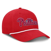 Men's Fanatics Red Philadelphia Phillies Clubhouse Foul Ball A-Frame Adjustable Hat