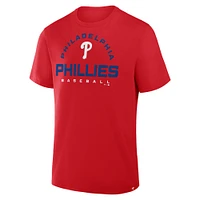 Men's Fanatics Red Philadelphia Phillies Clubhouse Legacy Primary Play T-Shirt