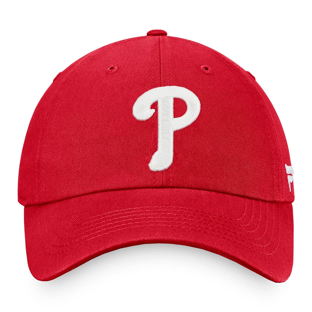 Casquette réglable Fanatics Red Philadelphia Phillies Core pour hommes