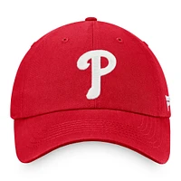 Casquette réglable Fanatics Red Philadelphia Phillies Core pour hommes