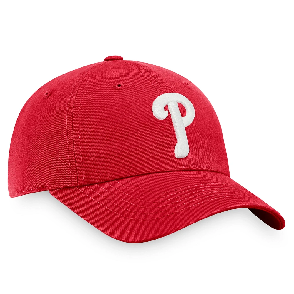 Casquette réglable Fanatics Red Philadelphia Phillies Core pour hommes