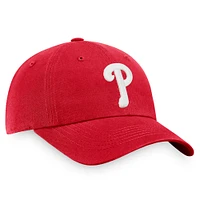Casquette réglable Fanatics Red Philadelphia Phillies Core pour hommes