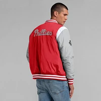 Veste à boutons-pression intégrale Elements Elite des Philadelphia Phillies de Fanatics pour homme, rouge