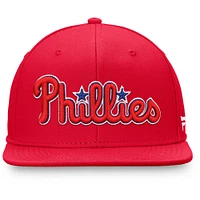 Men's Fanatics Red Philadelphia Phillies Team Core Fitted Hat