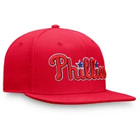 Men's Fanatics Red Philadelphia Phillies Team Core Fitted Hat