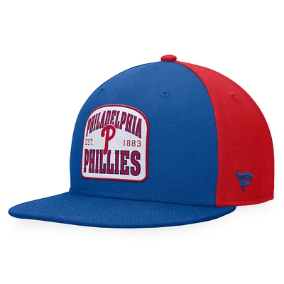 Casquette Snapback Fanatics Royal/Rouge des Phillies de Philadelphie pour hommes