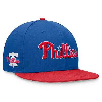 Men's Fanatics Royal Philadelphia Phillies Fundamental Two-Tone Fitted Hat