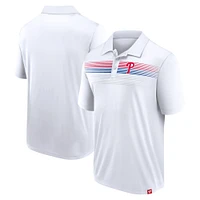 Polo blanc Interlock Fanatics pour hommes des Phillies de Philadelphie Big & Tall Victory For Us