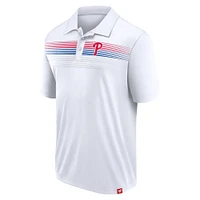 Polo blanc Interlock Fanatics pour hommes des Phillies de Philadelphie Big & Tall Victory For Us