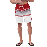 Men's G-III Sports by Carl Banks Red/White Philadelphia Phillies Jump Shot Volley Board Shorts