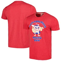 T-shirt triple mélange Homage Red Philadelphia Phillies Doodle Collection Macho Row pour hommes